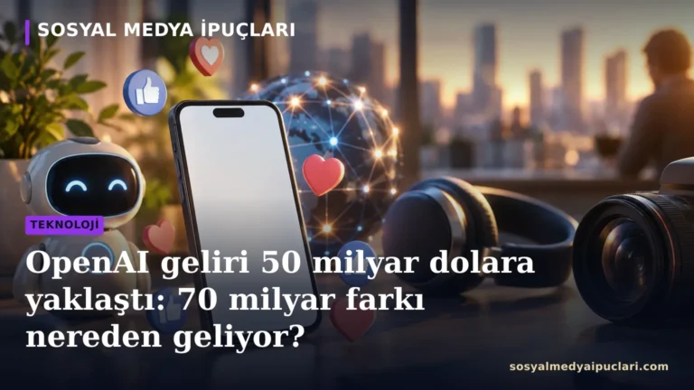 OpenAI geliri ve şirketin yıllıklandırılmış gelir hızını temsil eden OpenAI logosu