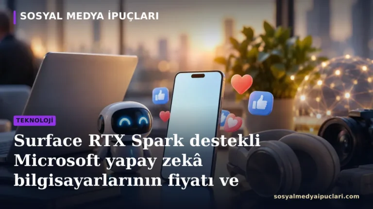 Surface RTX Spark destekli Microsoft yapay zekâ bilgisayarları